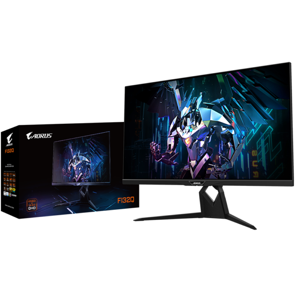 ⁦מסך גיימינג - Gigabyte Aorus FI32Q 32" 2k QHD IPS 165Hz 1Ms⁩ – תמונה ⁦2⁩