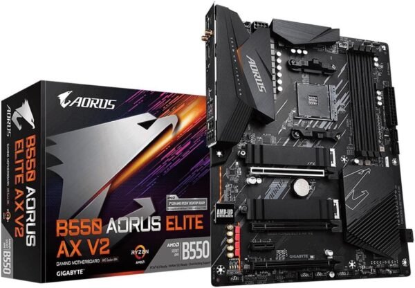 לוח אם – Gigabyte B550 Aorus Elite AX V2 ATX WIFI6 2.5GbE Lan AM4 DDR4