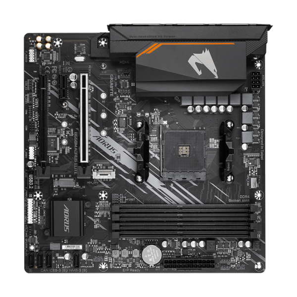 ⁦לוח אם – Gigabyte B550M Aorus Elite rev1.3 Micro-ATX AM4 DDR4⁩ – תמונה ⁦3⁩