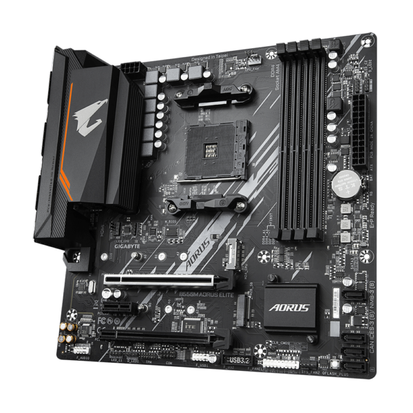 ⁦לוח אם – Gigabyte B550M Aorus Elite rev1.3 Micro-ATX AM4 DDR4⁩ – תמונה ⁦5⁩