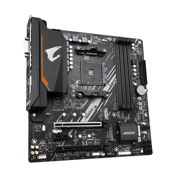 ⁦לוח אם – Gigabyte B550M Aorus Elite rev1.3 Micro-ATX AM4 DDR4⁩ – תמונה ⁦4⁩