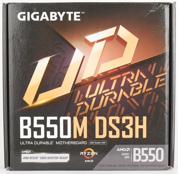 ⁦לוח אם – Gigabyte B550M DS3H rev1.7 Micro-ATX AM4 DDR4⁩ – תמונה ⁦6⁩