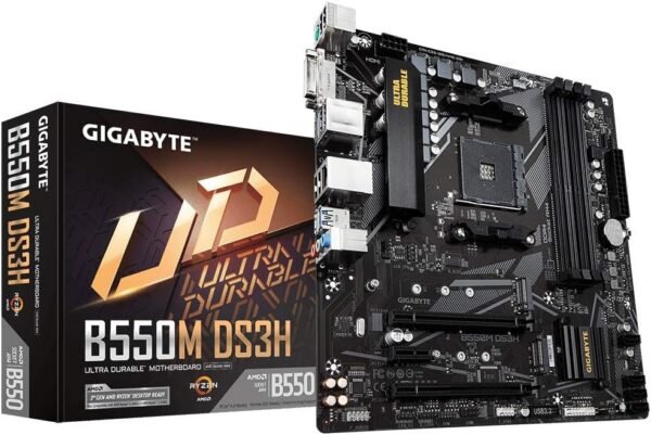 לוח אם – Gigabyte B550M DS3H rev1.7 Micro-ATX AM4 DDR4