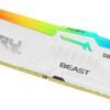 ⁦זכרון לנייח – Kingston FURY Beast DDR5 32GB 2x16GB 5600Mhz CL36 – צבע לבן⁩ – תמונה ⁦2⁩