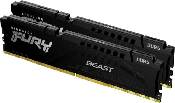 זכרון לנייח – Kingston Fury Beast DDR5 32GB 2x16GB 5200Mhz CL36 – צבע שחור