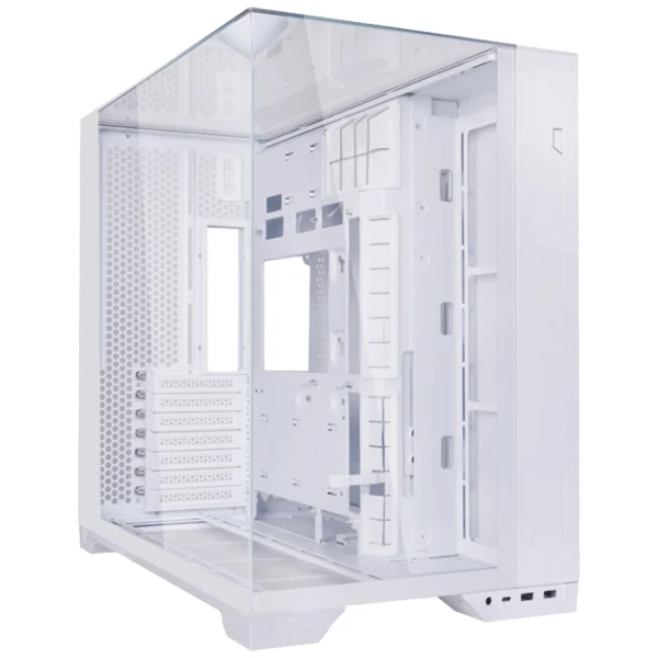 ⁦מארז – Lian-Li O11 Vision Compact White – צבע לבן⁩ – תמונה ⁦2⁩