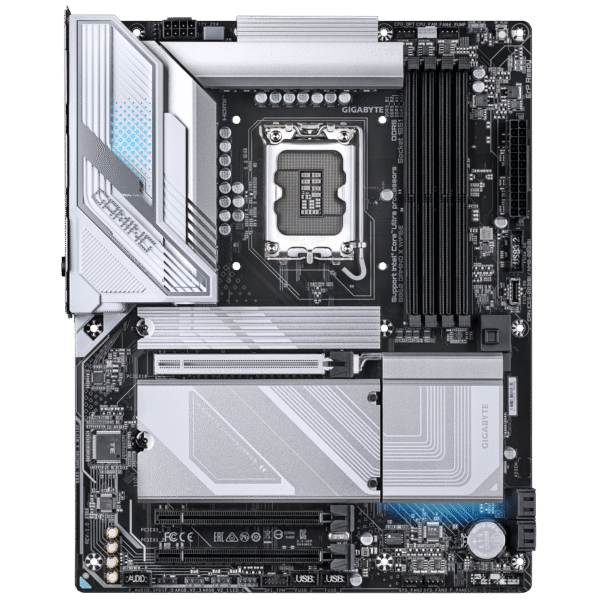 ⁦לוח אם – Gigabyte B860 Gaming X ATX WIFI6E 2.5GbE Lan LGA1851 DDR5 – צבע לבן⁩ – תמונה ⁦2⁩