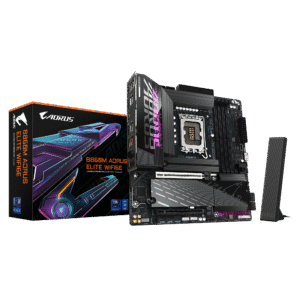 לוח אם – Gigabyte B860M Aorus Elite Micro-ATX WIFI6E 2.5GbE Lan LGA1851 DDR5 – צבע שחור