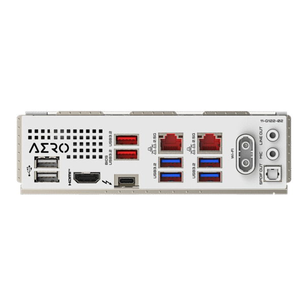 ⁦לוח אם – Gigabyte Z890 AERO G ATX WIFI7 2.5GbE Lan LGA1851 DDR5 - צבע לבן⁩ – תמונה ⁦5⁩