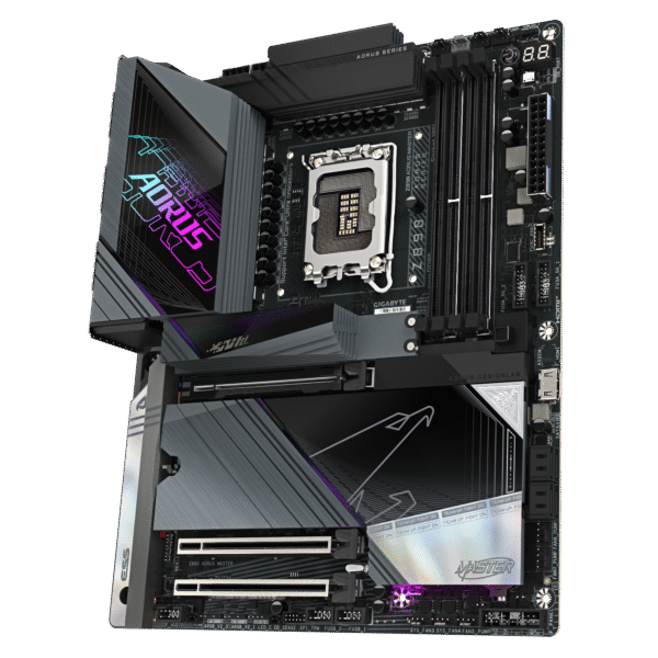 ⁦לוח אם – Gigabyte Z890 Aorus Master ATX WIFI7 10GbE Lan LGA1851 DDR5⁩ – תמונה ⁦4⁩