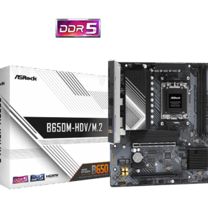 ASRock B650M-HDVM.2 Micro-ATX 2.5GbE Lan AM5 DDR5