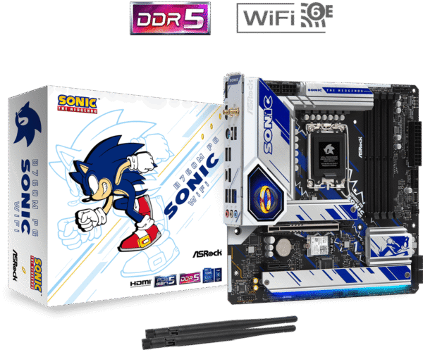 ASRock B760M PG SONIC WiFi Micro-ATX 2.5GbE Lan LGA1700 DDR5