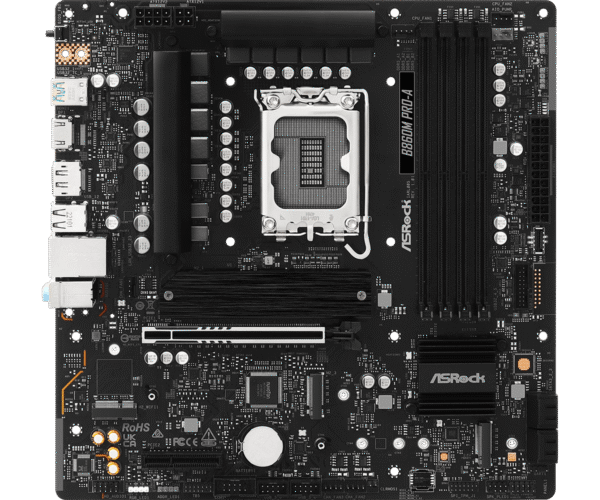 ASRock B860M Pro-A Micro-ATX 2.5GbE Lan LGA1851 DDR5