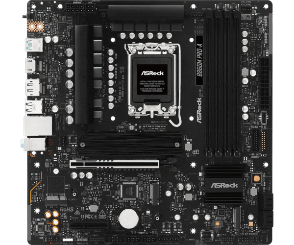 ASRock B860M Pro-A Micro-ATX 2.5GbE Lan LGA1851 DDR5