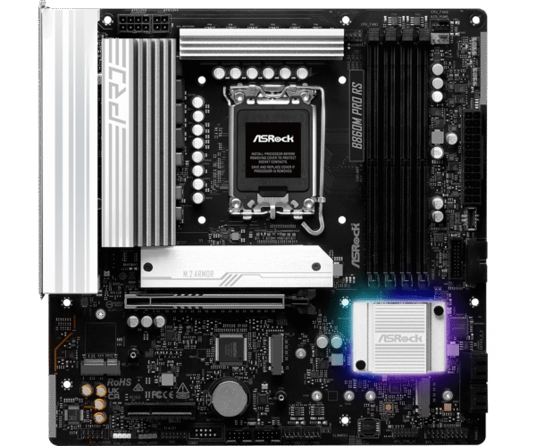 ASRock B860M Pro RS Micro-ATX 2.5GbE Lan LGA1851 DDR5