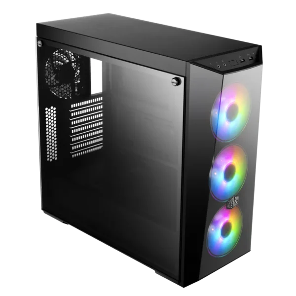 ⁦מארז - Cooler Master MasterBox Lite 5 ARGB Black - צבע שחור⁩ – תמונה ⁦3⁩