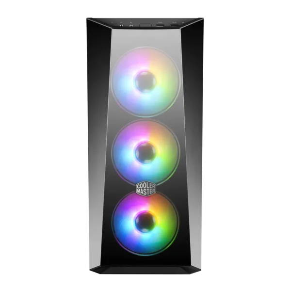 ⁦מארז - Cooler Master MasterBox Lite 5 ARGB Black - צבע שחור⁩ – תמונה ⁦2⁩