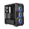⁦מארז - Cooler Master MasterBox TD500 Crystal Black - צבע שחור⁩ – תמונה ⁦2⁩
