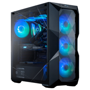 מארז - Cooler Master MasterBox TD500 Crystal Black - צבע שחור