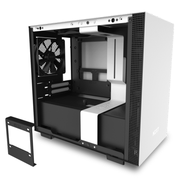 ⁦מארז - NZXT H210 Matte White - צבע לבן⁩ – תמונה ⁦8⁩