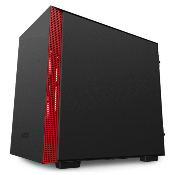 מארז - NZXT H210 Matte Black/Red - צבע שחור אדום