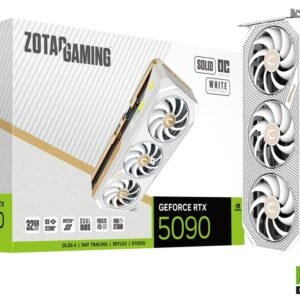 כרטיס מסך – Zotac Gaming GeForce RTX 5090 SOLID OC White Edition 32GB – צבע לבן