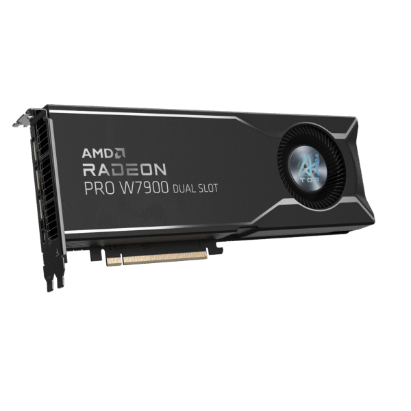⁦כרטיס מסך – Gigabyte Radeon Pro W7900 Dual Slot AI TOP 48GB – צבע שחור⁩ – תמונה ⁦3⁩