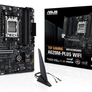 לוח אם – ASUS TUF GAMING A620M-PLUS WIFI Micro-ATX AM5 DDR5