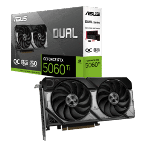 כרטיס מסך – Asus Dual GeForce RTX 5060 Ti OC Edition 8GB – צבע שחור