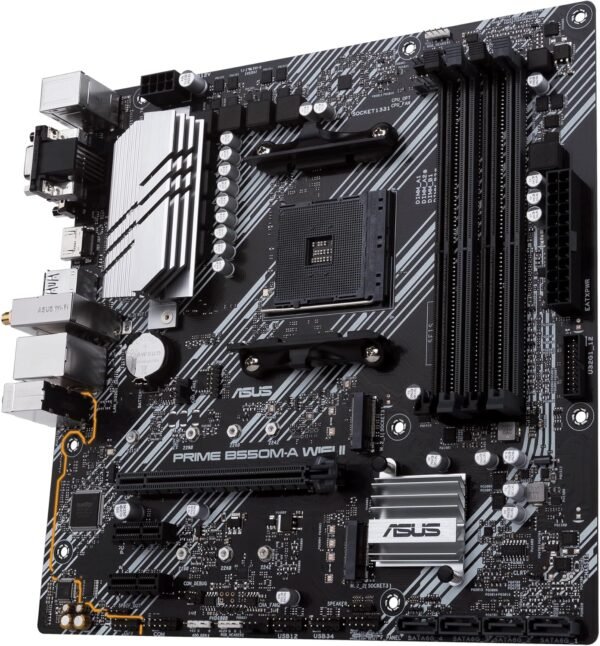 ⁦לוח אם – Asus Prime B550M-A WIFI II Micro-ATX AM4 DDR4⁩ – תמונה ⁦5⁩