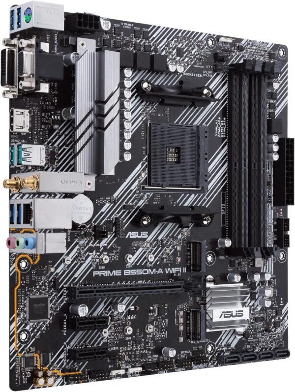 ⁦לוח אם – Asus Prime B550M-A WIFI II Micro-ATX AM4 DDR4⁩ – תמונה ⁦3⁩