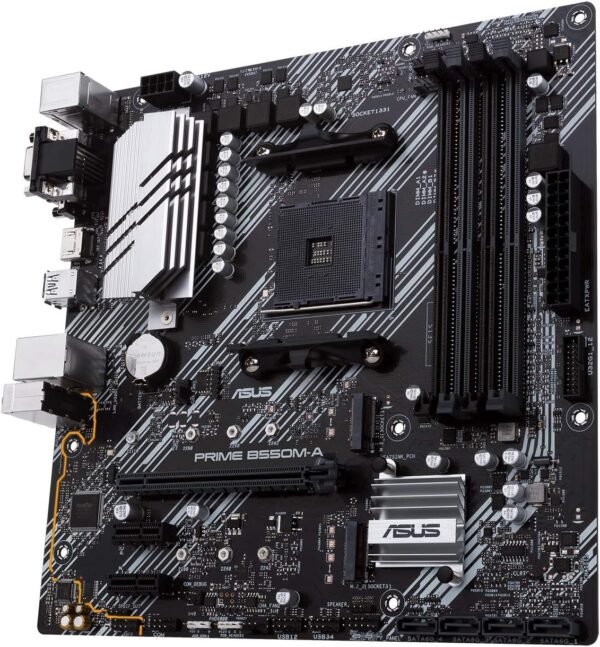 ⁦לוח אם – Asus Prime B550M-A/CSM Micro-ATX AM4 DDR4⁩ – תמונה ⁦6⁩