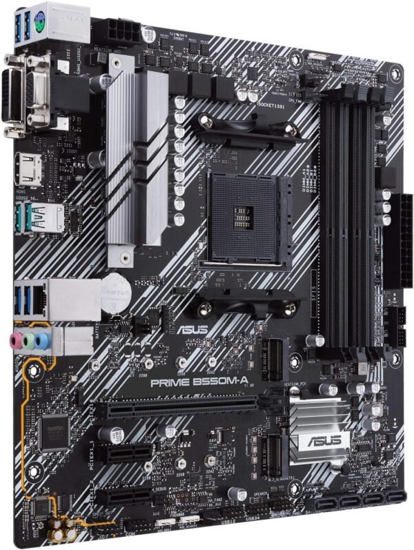 ⁦לוח אם – Asus Prime B550M-A/CSM Micro-ATX AM4 DDR4⁩ – תמונה ⁦3⁩