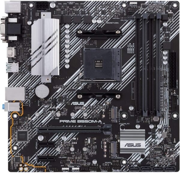 ⁦לוח אם – Asus Prime B550M-A/CSM Micro-ATX AM4 DDR4⁩ – תמונה ⁦2⁩