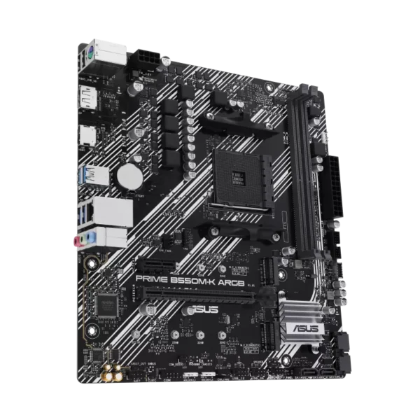⁦לוח אם – Asus Prime B550M-K ARGB Micro-ATX AM4 DDR4⁩ – תמונה ⁦4⁩