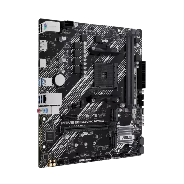 ⁦לוח אם – Asus Prime B550M-K ARGB Micro-ATX AM4 DDR4⁩ – תמונה ⁦3⁩
