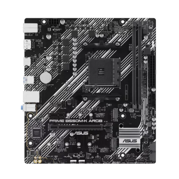 ⁦לוח אם – Asus Prime B550M-K ARGB Micro-ATX AM4 DDR4⁩ – תמונה ⁦2⁩