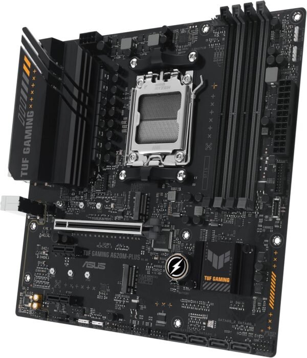 ⁦לוח אם – Asus TUF Gaming A620M-PLUS Micro-ATX AM5 DDR5⁩ – תמונה ⁦4⁩