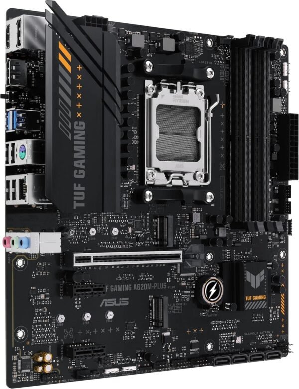 ⁦לוח אם – Asus TUF Gaming A620M-PLUS Micro-ATX AM5 DDR5⁩ – תמונה ⁦3⁩