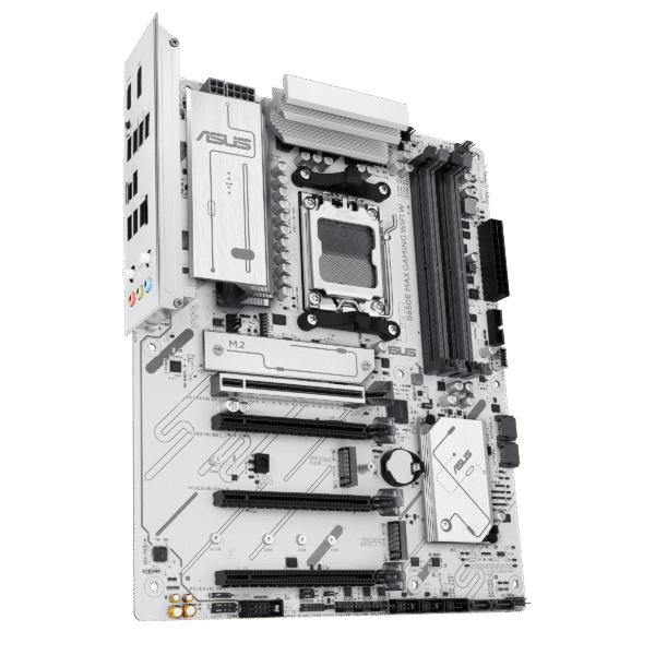 ⁦לוח אם – ASUS B650E MAX GAMING WIFI ATX AM5 DDR5 - צבע לבן⁩ – תמונה ⁦4⁩
