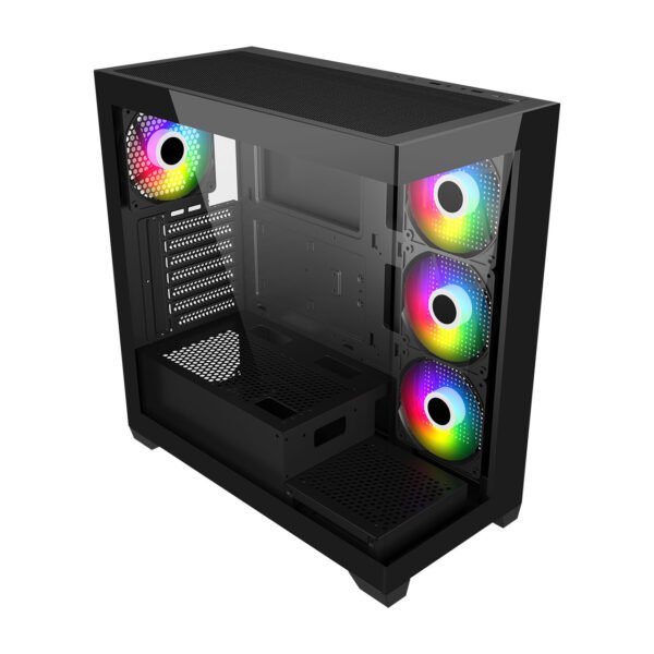 ⁦מארז – FSP M340 ARGB Mid Tower – צבע שחור⁩ – תמונה ⁦2⁩
