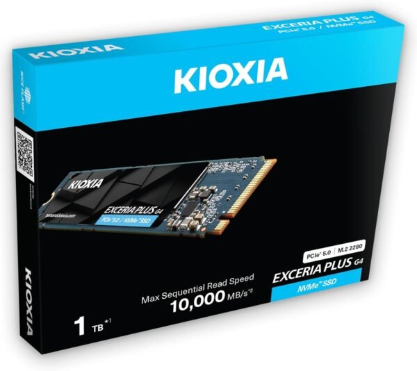 ⁦SSD פנימי – Kioxia Exceria Plus G4 1TB NVME GEN 5.0 M.2 2280⁩ – תמונה ⁦3⁩