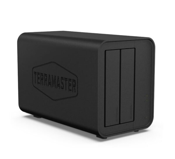 ⁦שרת אחסון NAS ללא כוננים – TerraMaster F2-212 2-Bay Realtek 1619B 1GB DDR4 1GbE⁩ – תמונה ⁦2⁩