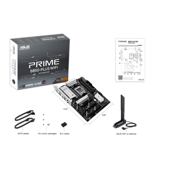 ⁦לוח אם – ASUS PRIME B850-PLUS WIFI ATX AM5 DDR5⁩ – תמונה ⁦7⁩
