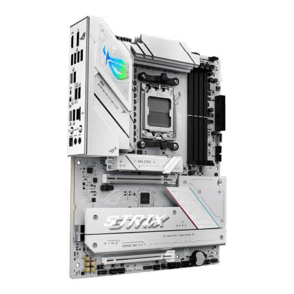 ⁦לוח אם – ASUS ROG STRIX B850-A GAMING WIFI ATX AM5 DDR5 - צבע לבן⁩ – תמונה ⁦4⁩