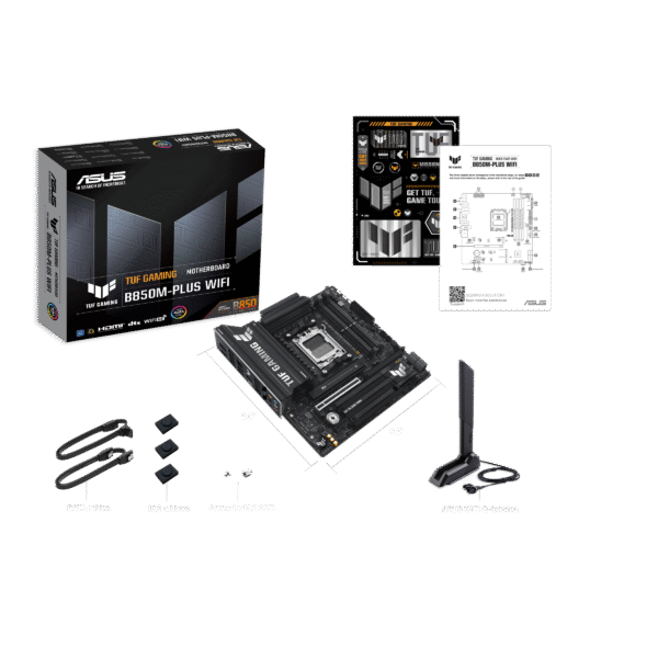 ⁦לוח אם – ASUS TUF GAMING B850M-PLUS WIFI Micro-ATX AM5 DDR5⁩ – תמונה ⁦9⁩