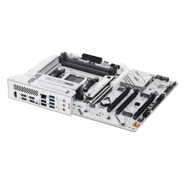 ⁦לוח אם – ASUS X870 MAX GAMING WIFI7 W ATX AM5 DDR5 - צבע לבן⁩ – תמונה ⁦7⁩