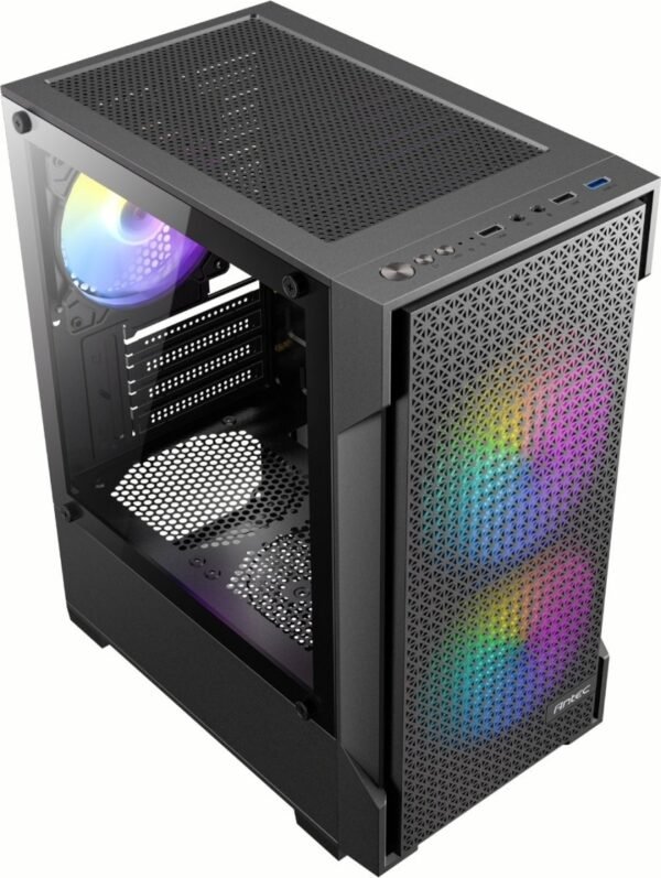 ⁦מארז – Antec VX100M ARGB Mini Tower – צבע שחור⁩ – תמונה ⁦2⁩