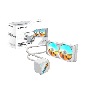 קירור נוזלי למעבד – Gigabyte Gaming 240 AIO 240mm – צבע לבן