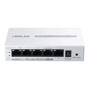 מתג מנוהל – +ASUS ExpertWiFi EBP15 5 Port GbE Smart Managed PoE+ Switch With 4- Ports PoE